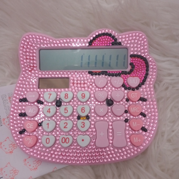 Hello Kitty Pink Crystal Calcularor. - Picture 1 of 2